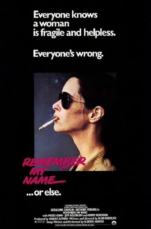 Remember My Name film posteri